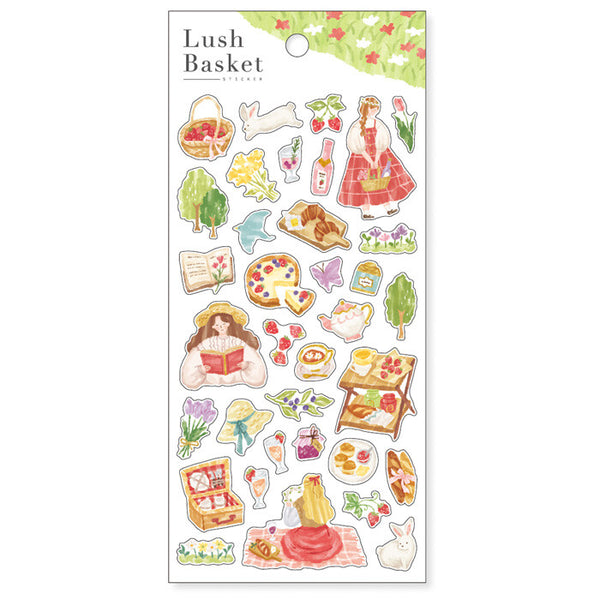 Mind Wave Lush Basket Sticker Red