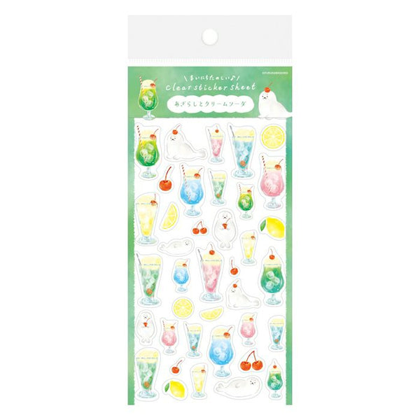 Clear Sticker Sheet - Seal and Cream Soda